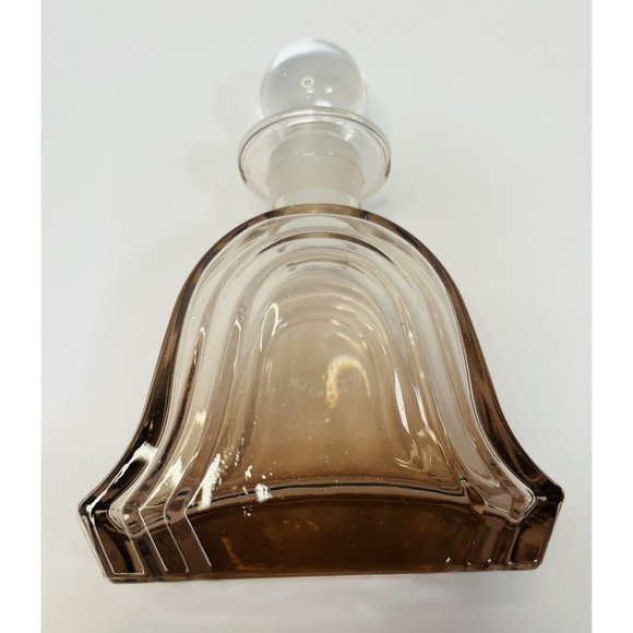 Crystal Perfume Bottle & Stopper Vintage Collezione Glass Line Italy 24% Lead 6” - Picture 8 of 10